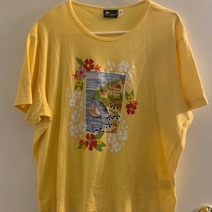 Sunburst Size 2XL yellow Short Sleeves Tee